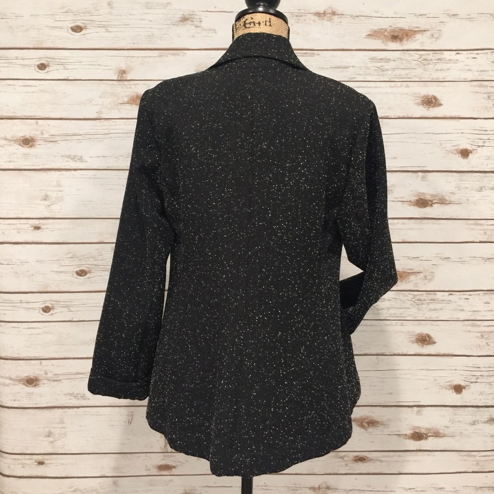 NWOT Staples Blk/Wh Tweed Blazer - Picture 2 of 5